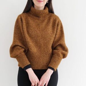 NWOT esby apparel quinn sweater, camel, size L